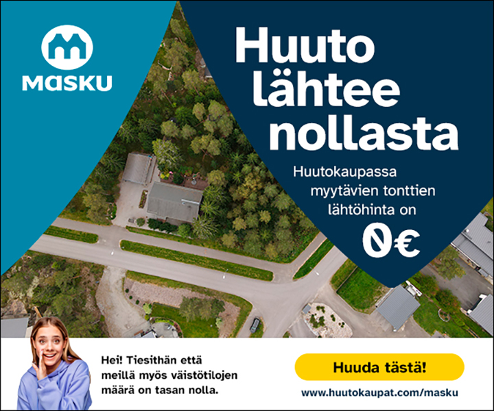 Tonttihuutokaupassa tontteja myynnissä ilman pohjahintaa